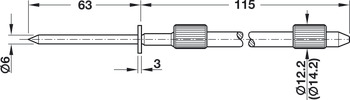 Con Shelf Support 14mm Press Wall - view 2