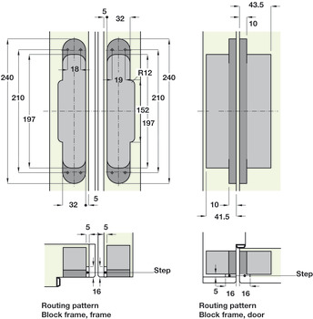 Tectus TE640 3D A8 180D Hinge MB - view 5