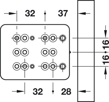 NPS P600 Spacer UH 25mm Plastic Stn - view 2