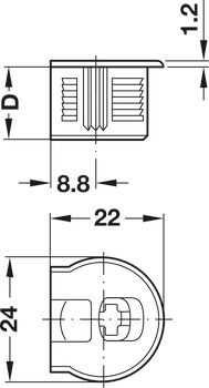 Rafix 20 Housing w Ridge 16mm Plastic Brown - view 2