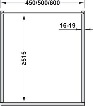 VS SUB 400mm PO Bskt DoorFix 1xSph Chrome - view 4