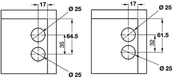 Cabinet Hanger for Screw Fixing Traser-6 Unhanded - view 2