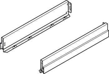 NPS Drawer Sides 90/450mm Silver 1pr - view 3
