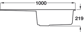 Rectangle Andesite Ign AND1051CW 1.0B Sink Wht - view 2