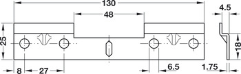 Traser-6 Dbl Wall Mount Plt 130mm SZP - view 2