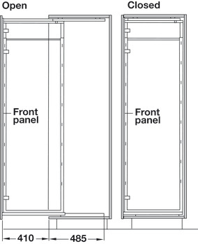Larder PO C/F 400/1700-1950mm 5xLin - view 3