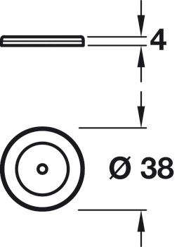 Metropolis Backplate 303 SSS D38mm - view 3