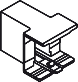 NPS Divider Rail Clip for Rect Rail Stn - view 3