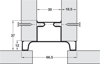 Gola System D Profile Vrt Mid 2.67m Aluminium Black - view 3