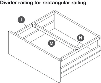 NPS Divider Rail Clip for Rect Rail Stn - view 4