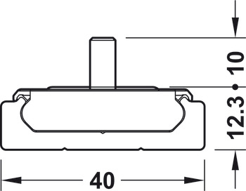 Accuride 0115RC Sld Track System 1200mm Aluminium - view 5