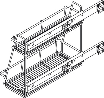 PO Storage Unit 2-Tier 300mm UH Lin SCP - view 2