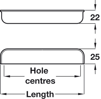 Odessa Cup Handle Zinc Alloy Steel Steel Effect 64mm Fixing Centres - view 2
