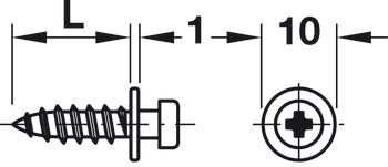 Modular Screw Collared D4x16.0mm Steel Galvanised - view 4