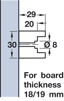 Beech Runner 29x449x30mm for 18/19mm - view 3