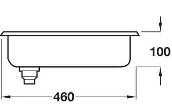 Ropox 30-45008 Shallow 1.0B UH Sink SSS - view 3