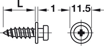 Modular Screw Collared D4x16.0mm Steel Galvanised - view 5