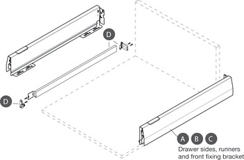 MXP Recangular Rail Set 450mm Antique - view 5
