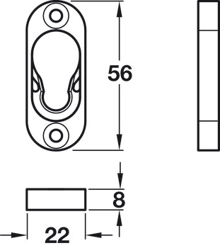 Button-fix Type 1 Parallel Pnls Flush - view 2