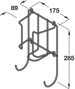 Wire Holder Iron/Board 285x175x89mm SCP - view 2