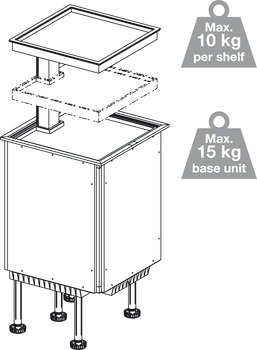 Ninka Qanto 3 Tray Dark Grey - view 5