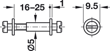 Modular Screw Collared 18-21mm Steel Galvanised - view 4
