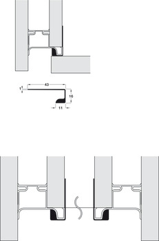 Gola System D Profile Vrt Ovn 580mm Aluminium Gph - view 3