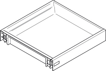 Drawer Moulded Plastic 430x500mm Wht