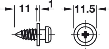 Modular Screw Collared 9.5mm Steel Galvanised - view 3