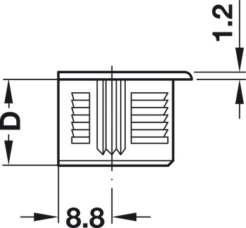 Rafix 20 Housing w Ridge 16mm Plastic Brown - view 4