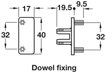 Gola System B/C Profile Conn.DF Plastic Red - view 2