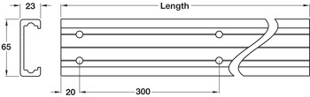 Accuride 0116 Sld Track System 3600mm Aluminium - view 4
