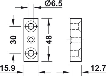 Accuride 0116 End Stops+Fixings Aluminium - view 5
