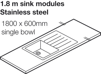 Maia 1800x28mm Sml Stainless Steel 1.0B Vulcano - view 2