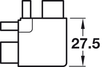 Gola System C+ Profile Conn.Ext Crn Aluminium Gph - view 3
