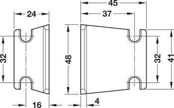Real Panel Bracket Varianta 32 Zinc Alloy NP - view 2