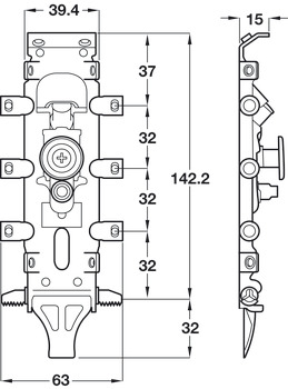 Libra H2 Cabinet Hanger Conc UH SZP - view 2