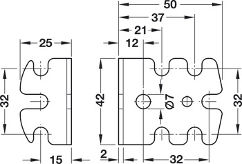 Universal Bracket Varianta 32 Steel Galvanised - view 4