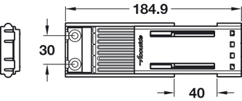 Accuride 0116 Damper Mechanism Plastic Black - view 4