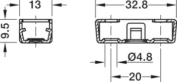 Clip Cabinet Conn Inter Element Steel Galvanised - view 3