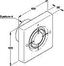 Manrose Sys4 Extr Fan 240V-Swt ABS Wht - view 2