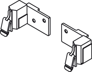 NPS Rectangular Rail Clip LH Stn - view 2