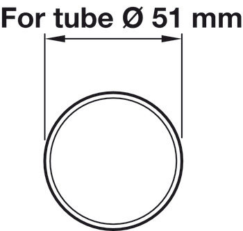 Railing Tube Straight Bar Railing System Ø 25-51 mm length 2500-5000 mm Ø 51 mm length 5000 mm polished stainless steel finish - view 2