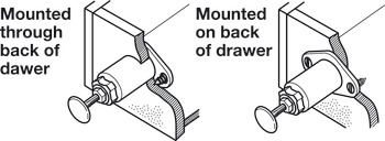 Flexa-Touch Drawer Latch Plastic Beige - view 3