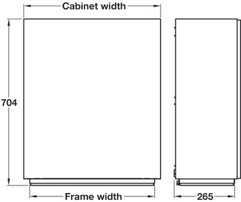 Ropox Vertilnside Adj Shelves 600mm Wht - view 3