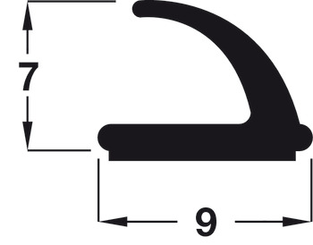 Raven Draught Seal V Strip 2x3.0m White - view 2