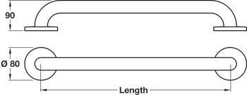 Nyma Care D32x450mm Grb Rail Str SSS - view 2