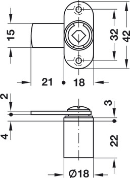 Symo3000 Cam Lockcase 22mm Dir.B NP - view 2