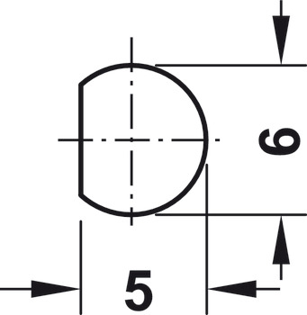 Profile Rod Ø 6 and Ø 8 mm Drawn Steel Ø 6 mm or Ø 8 mm Length 2500 mm polished nickel plated - view 2