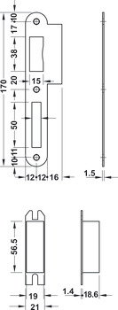 Startec Mort P.Cyl Lock Sqr 55/84mm SSS - view 4